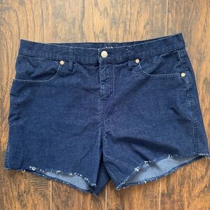 Gap Size 14 Navy Corduroy Shorts